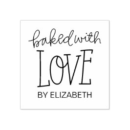 Bakat med Kärlek Personlig Rubber Frimärke Stämpel