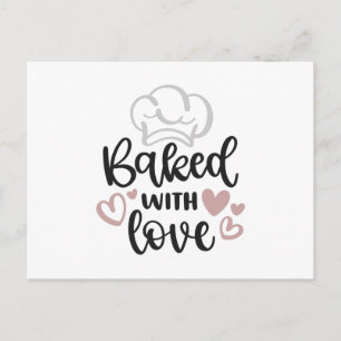 Bakat med kärlek vykort