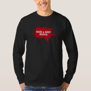 Bakåt och brödtext Ontr arbetsgruppsmedlemmen som T Shirt