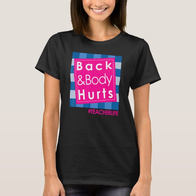 Bakåt och brödtext Ontr lärarcitat T Shirt (Framsida)