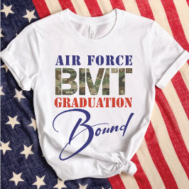 Bakåtljus för luft Force BMT Studenten bundet fram T Shirt