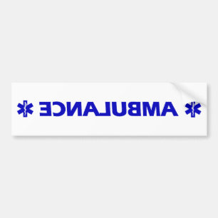(Bakåtriktad) ambulans, Bildekal