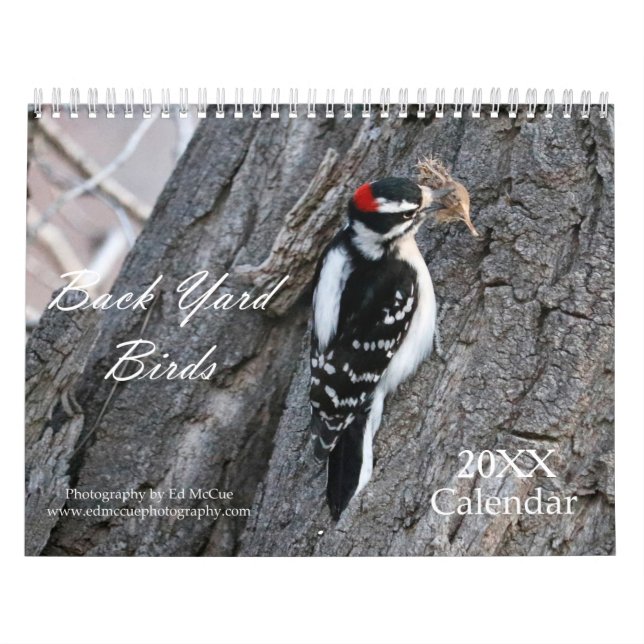 Bakåtriktad fågelkalender kalender (Omslag)