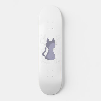 Bakåtriktad Shy Cat Duvet Cover Mini Skateboard Bräda 18,5 Cm