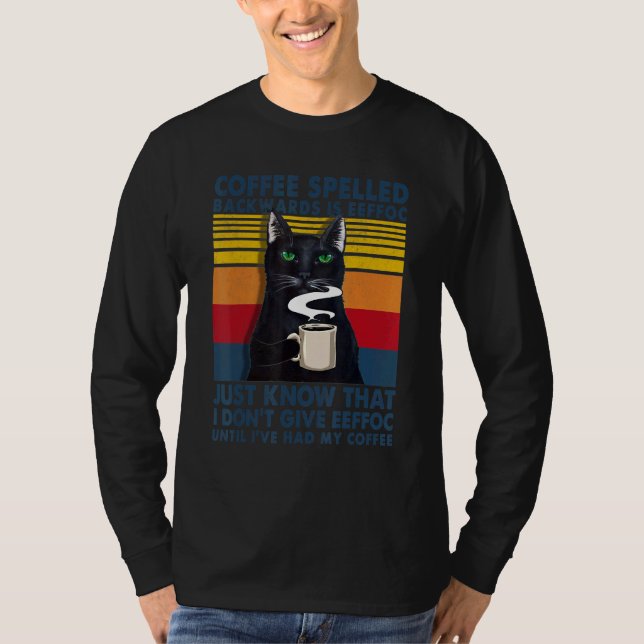 Bakåtstavade förskjutningar är eeffoc-katter som d t shirt (Framsida)