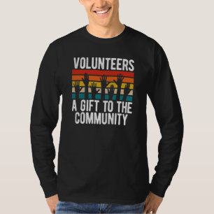 Bakåttryckta volontärer A till gemenskapen T Shirt