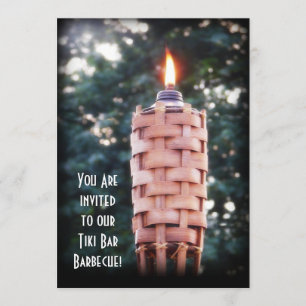 Bakbangård BBQ Tiki Torch! Inbjudningar