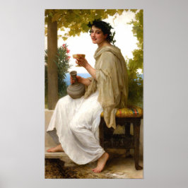 Bakchante av William Bouguereau Poster
