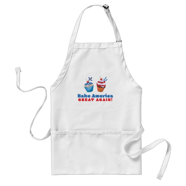 Bake America Underbar (åter) Patriotic Förkläde (Framsidan)