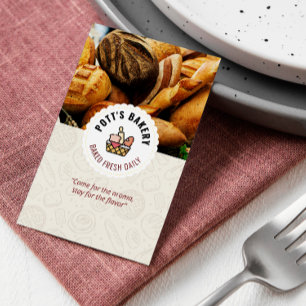 Bake Bakery Business Bröd-affärer dagligen Visitkort