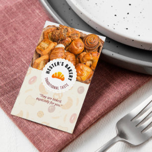 Bake Bakery Business Traditionell pasta Visitkort