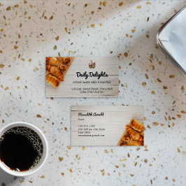 Bake Bakery Business | Warm Bread Basket Visitkort