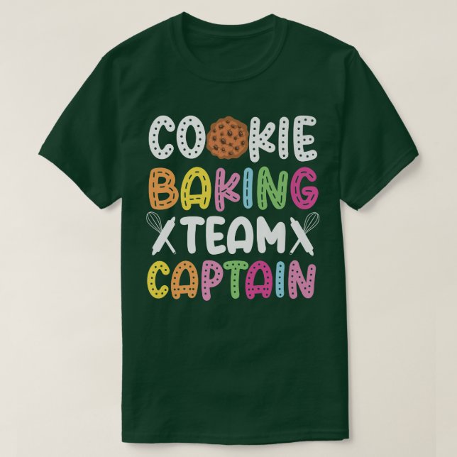 Bake Baking Cookie Team kapten Cookie Baking Team T Shirt (Design framsida)