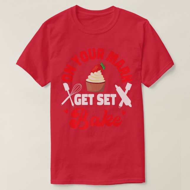 Bake Baking Cupkaka på markeringen Hämta set-kumme T Shirt (Design framsida)