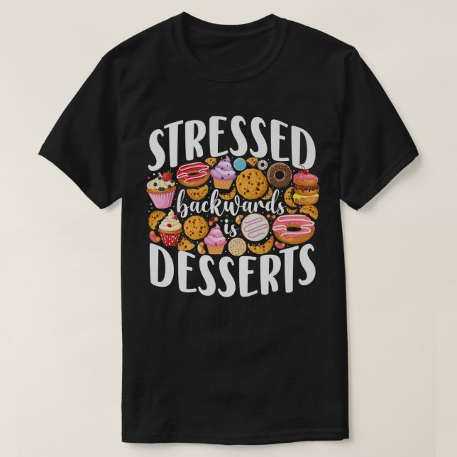Bake Baking Cuptårta Donut Cake Cookie Dessert T Shirt (Design framsida)