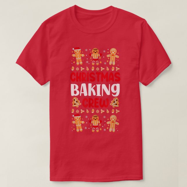 Bake Baking Gingerbread Man Christmas Cookie 36 T Shirt (Design framsida)