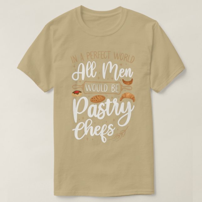 Bake Baking Pastry Chef T Shirt (Design framsida)