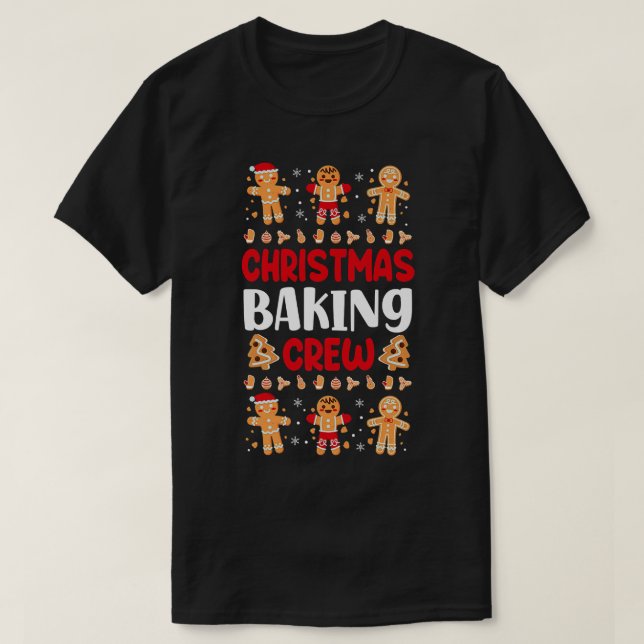 Bake Baking Pepparkaksgubbe-julkaka T Shirt (Design framsida)