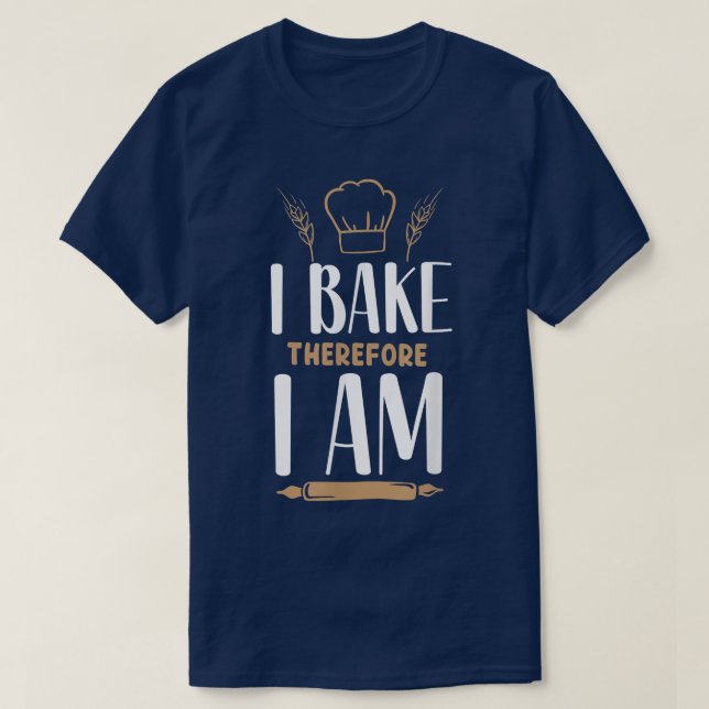 Bake Baking Rolling Pin 53 T Shirt (Design framsida)