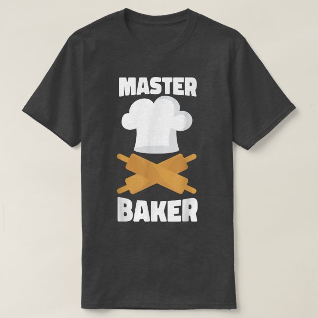 Bake Baking Rolling Pin Master Baker T Shirt (Design framsida)