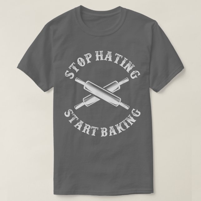 Bake Baking Rolling Pin T-Shirt (Design framsida)