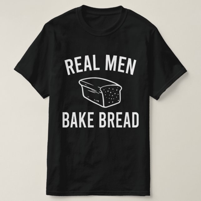 Bake Bread i Manar - snygg Baking-design T Shirt (Design framsida)