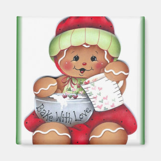 Bake med Kärlek Gingerbröd Magnet