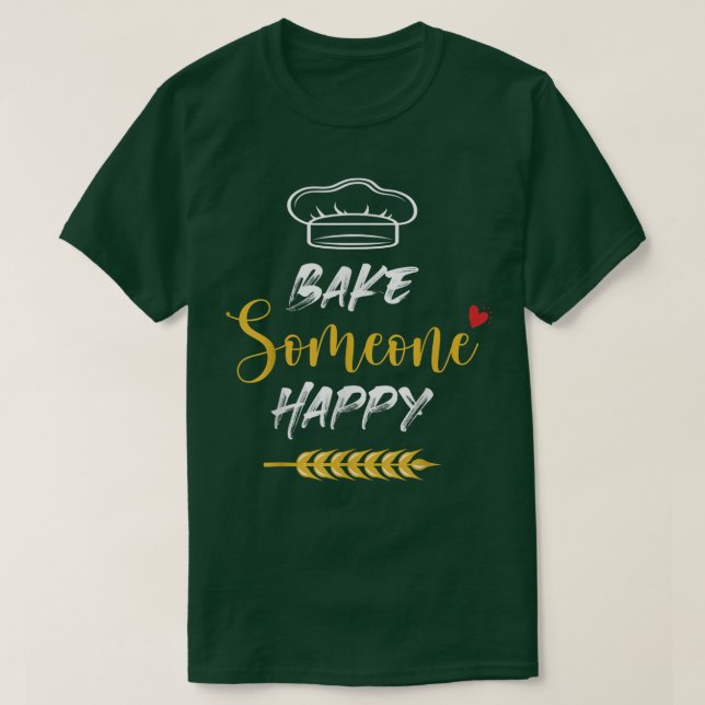 Bake Någon Lycklig Lundny Baking T Shirt (Design framsida)