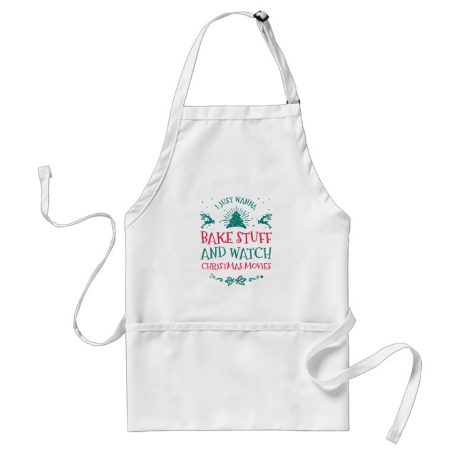 Bake Saker & Watch jul Movies Standard Apron Förkläde (Framsidan)