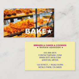 Bake Sale, Cake Stall, Baguette Bakery | Bread Visitkort