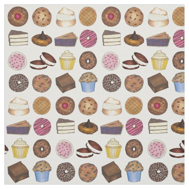 Bake Sale Cookie Cake Paj Donut Brownie Muffin Tyg (Provkarta)