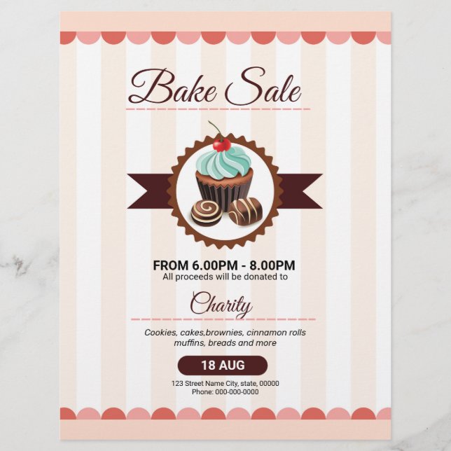 Bake Sale Flyer (Framsidan)