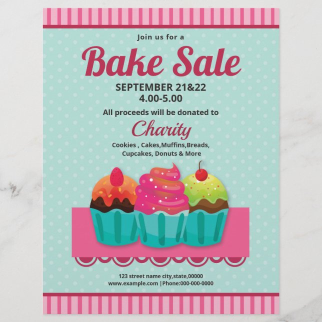 Bake Sale Flyer (Framsidan)