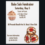 Bake Sale Fundraiser Flyer Cookies & Muffinss<br><div class="desc">Befordra din penninginsamlare för bakförsäljning i stil med de här flyglingarna med en fotoillustration av några yumiska tittar godis: en chokladfrostad kaka och några kakor med chokladicerings- och körsbärscenter. Om du fyller i det tomma fälten blir det enkelt att anpassa flygbolagen med din organisation och med din händelseinformation. Vill du...</div>
