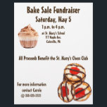 Bake Sale Fundraiser Flyer Cookies & Muffinss<br><div class="desc">Befordra din penninginsamlare för bakförsäljning i stil med de här flyglingarna med en fotoillustration av några yumiska tittar godis: en chokladfrostad kaka och några kakor med chokladicerings- och körsbärscenter. Om du fyller i det tomma fälten blir det enkelt att anpassa flygbolagen med din organisation och med din händelseinformation. Vill du...</div>