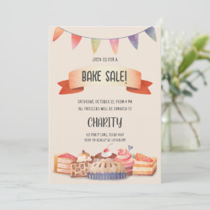 Bake Sale Party festival-inbjudan Inbjudningar
