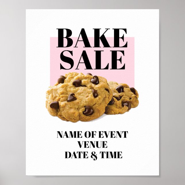 Bake Sale Poster, Cookie Sale Poster (Framsidan)