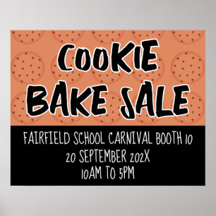 Bake Sale Sign, Cookie Booth Poster mall