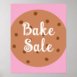 Bake Sale Sign, Cute Bake Sale Notice, Rosa Poster