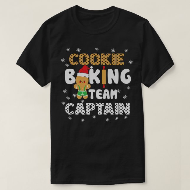 Bake Squad jul Cookie Baking Team kapten Ba T Shirt (Design framsida)