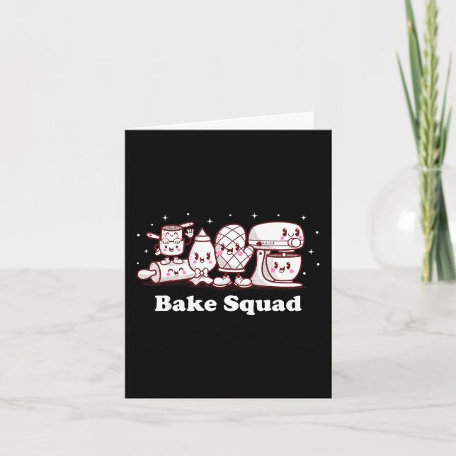 Bake Squad Söt Cookie Bakning Bagare Rolig Chef Ja Kort (Framsida)