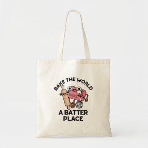 Bake World A Batter Ställe Funny Baking Pun Tygkasse