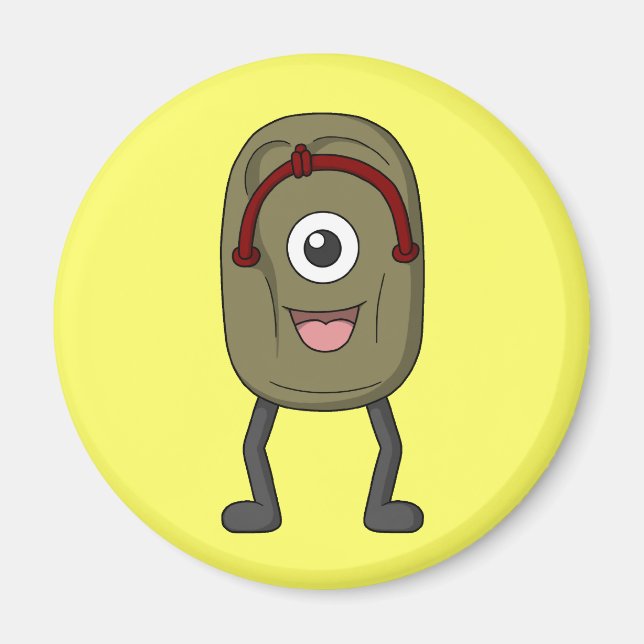 Bake-zori (japansk Ghost Sandal) Magnet (Framsidan)