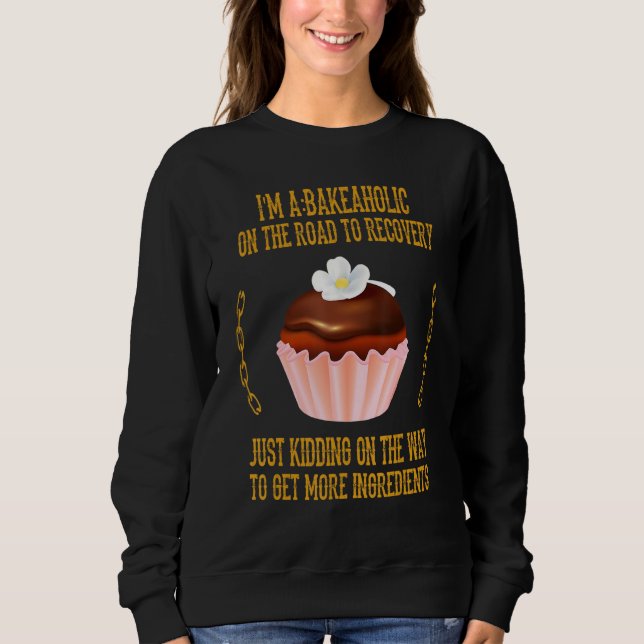 Bakeaholländska Muffinsar Baking Baker Funny Sarca T Shirt (Framsida)