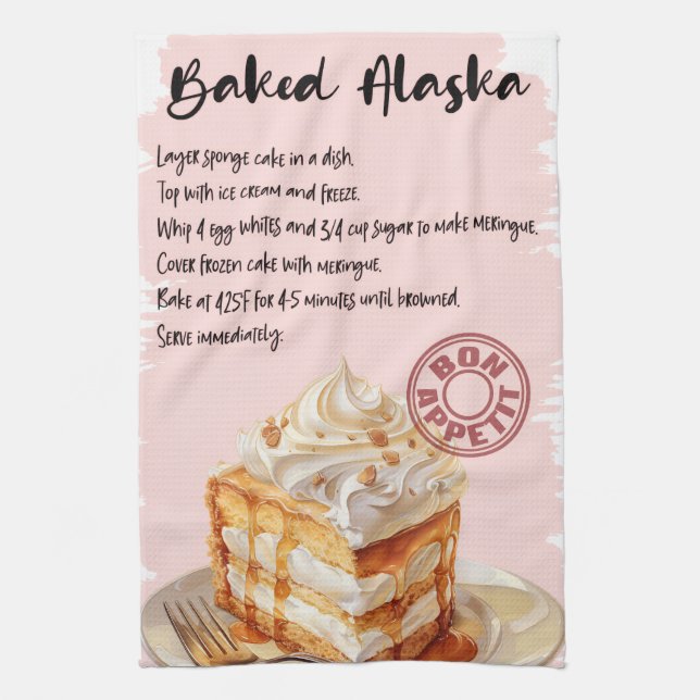 Baked Alaska Recept Kökshandduk (Vertikal)