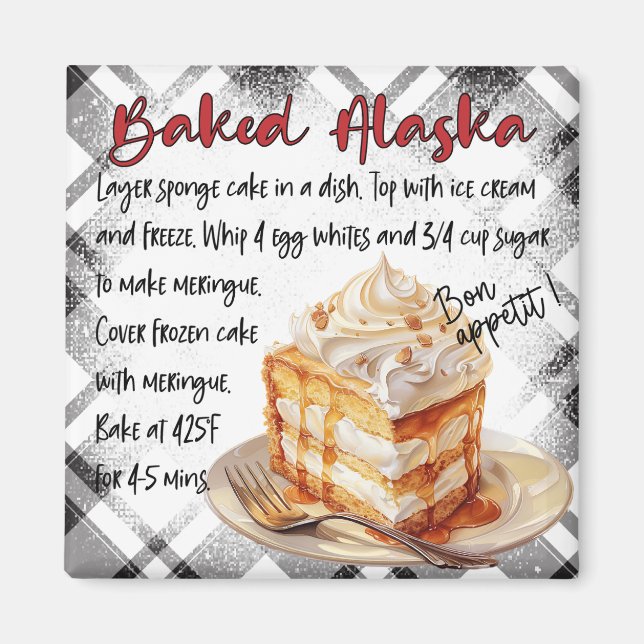 Baked Alaska-recept Magnet (Framsidan)