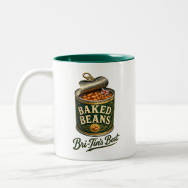 Baked Beans Bri-Tins Bästa Vintage-konservburk Två-Tonad Mugg