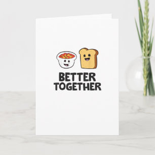Baked Beans Toast Better Together Love Food Grafik Kort
