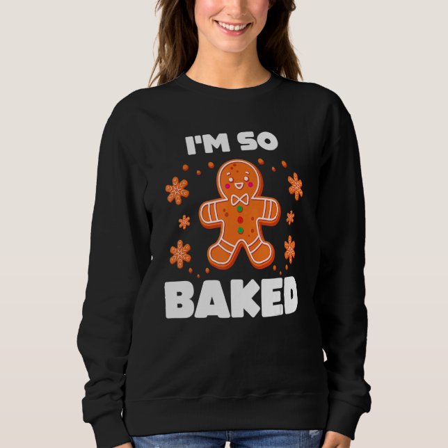 Baked Gingerbread Man Costume Christmas Cookie T Shirt (Framsida)
