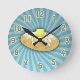 Baked Potato Rund Klocka